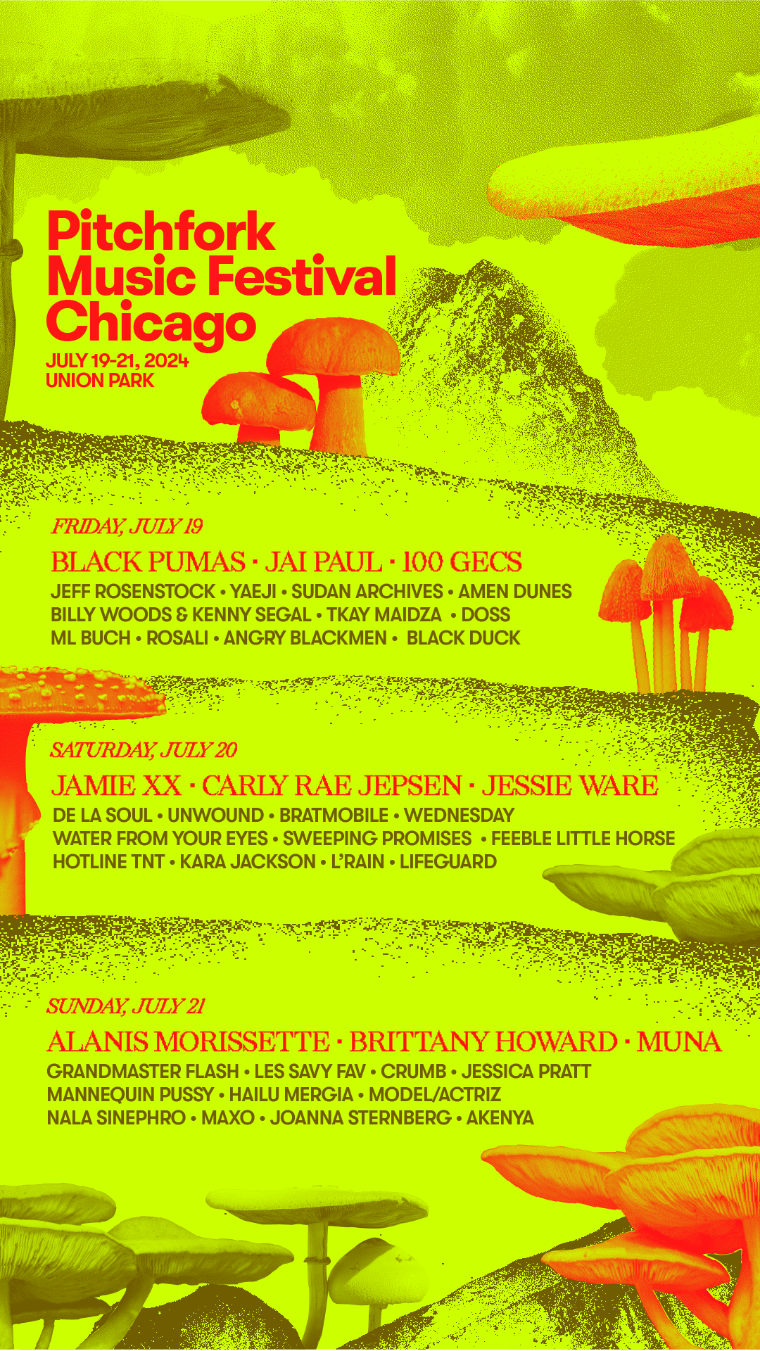 Unveiling the Must-See Lineup at Pitchfork Music Festival 2025!